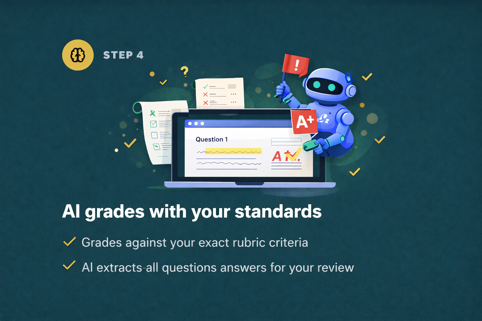 Your swarm of AI agents grades each dimension independently